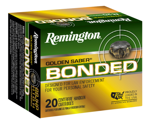 Remington Golden Saber BJHP-Bonded 9mm-Luger 147-Grain 20-Count Remington Golden Saber BJHP-Bonded 9mm-Luger 147-Grain 20-Count