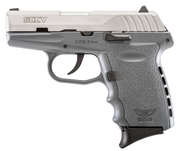 SCCY CPX-2 Pistol Gray 9mm 3.1" Barrel 10-Rounds - No Manual Safety SCCY CPX-2 Pistol Gray 9mm 3.1" Barrel 10-Rounds - No Manual Safety