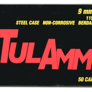 TulAmmo Handgun 9mm 115gr 50-Rounds FMJ