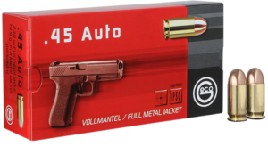 GECO Target Handgun Ammo Brass .45 ACP 50-Rounds 230 Grain FMJ 3 GECO Target Handgun Ammo Brass .45 ACP 50-Rounds 230 Grain FMJ