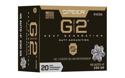 Speer Gold Dot G2 45 ACP +P 230 Grain 20 Round Box Speer Gold Dot G2 45 ACP +P 230 Grain 20 Round Box