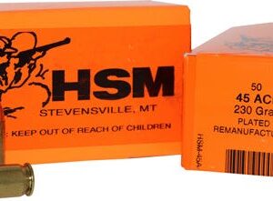 HSM/Hunting Shack Training Brass .45 ACP 230-Grain 50-Rounds PLRN