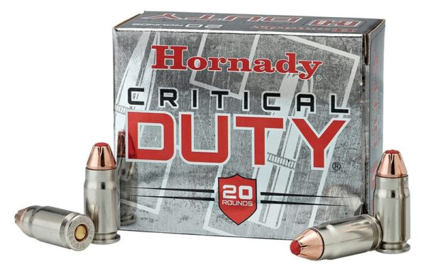 Hornady Critical Duty Nickel Plated Brass .45 ACP +P 220-Grain 20-Rounds FL Hornady Critical Duty Nickel Plated Brass .45 ACP +P 220-Grain 20-Rounds FL