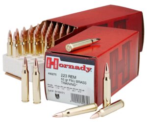 Hornady Custom Brass .223 Rem 55-Grain 50-Rounds FMJ 3 Hornady Custom Brass .223 Rem 55-Grain 50-Rounds FMJ