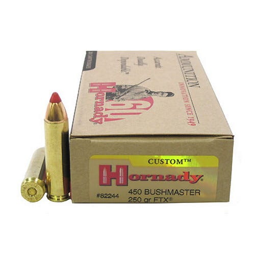Hornady Custom .450 Bushmaster 250-Grain 20-Rounds FTX Hornady Custom .450 Bushmaster 250-Grain 20-Rounds FTX
