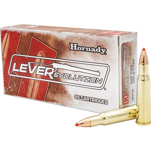 Hornady LeveRevolution 348 Winchester Ammo 200 Grain Flex Tip eXpanding 20-Count Hornady LeveRevolution 348 Winchester Ammo 200 Grain Flex Tip eXpanding 20-Count