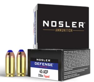 Nosler Defense Brass .45 ACP 230-Grain 20-Rounds BT 3 Nosler Defense Brass .45 ACP 230-Grain 20-Rounds BT
