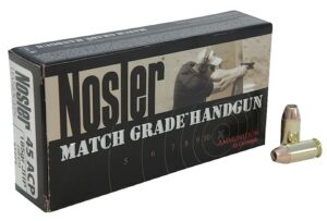 Nosler Match Grade Brass .45 ACP 185-Grain 50-Rounds JHP 3 Nosler Match Grade Brass .45 ACP 185-Grain 50-Rounds JHP