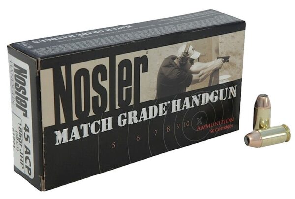 Nosler Match Grade Brass .45 ACP 185-Grain 50-Rounds JHP Nosler Match Grade Brass .45 ACP 185-Grain 50-Rounds JHP
