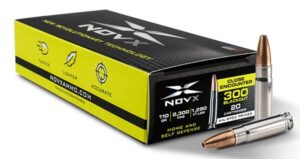 NovX Close Encounter Stainless .300 AAC Blackout 110-Grain 20-Rounds CP 3 NovX Close Encounter Stainless .300 AAC Blackout 110-Grain 20-Rounds CP