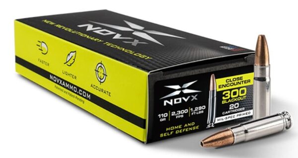 NovX Close Encounter Stainless .300 AAC Blackout 110-Grain 20-Rounds CP NovX Close Encounter Stainless .300 AAC Blackout 110-Grain 20-Rounds CP