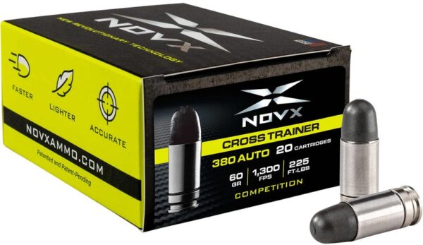 NovX Cross Trainer .380 ACP 60-Grain 20-Rounds Copper Polymer NovX Cross Trainer .380 ACP 60-Grain 20-Rounds Copper Polymer