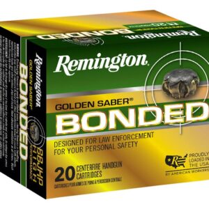 Remington Golden Saber Bonded Brass .40 SW 165-Grain 20-Rounds BJHP