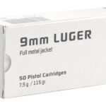 RUAG Ammotec Geco 9mm 115 Grain 50 Rounds FMJ