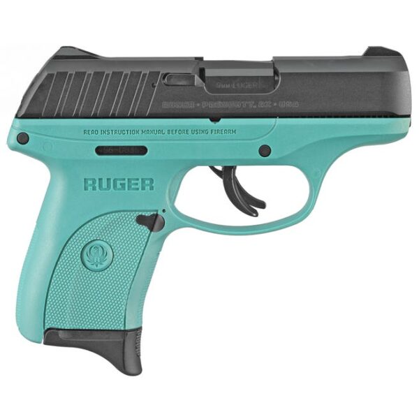 Ruger EC9s Turquoise / Black 9mm 3.12" Barrel 7-Rounds Ruger EC9s Turquoise / Black 9mm 3.12" Barrel 7-Rounds