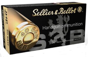 Sellier and Bellot Handgun Ammunition Brass .40 SW 50-Rounds 180-Grain JHP 3 Sellier and Bellot Handgun Ammunition Brass .40 SW 50-Rounds 180-Grain JHP