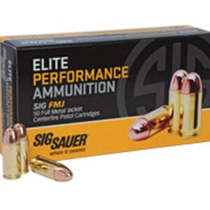 Sig Sauer Elite Performance 9mm 115-Grain 50-Rounds Full Metal Jacket