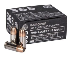 Sig Sauer 365 Elite V-Crown 9mm JHP 115 Gr 3 Sig Sauer 365 Elite V-Crown 9mm JHP 115 Gr