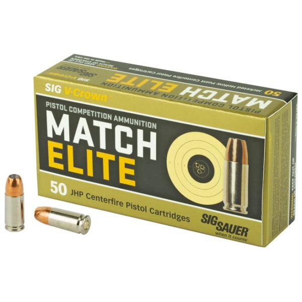 Sig Sauer Elite-V Crown Nickel-Plated Brass 9mm 115-Grain 50-Rounds JHP Sig Sauer Elite-V Crown Nickel-Plated Brass 9mm 115-Grain 50-Rounds JHP