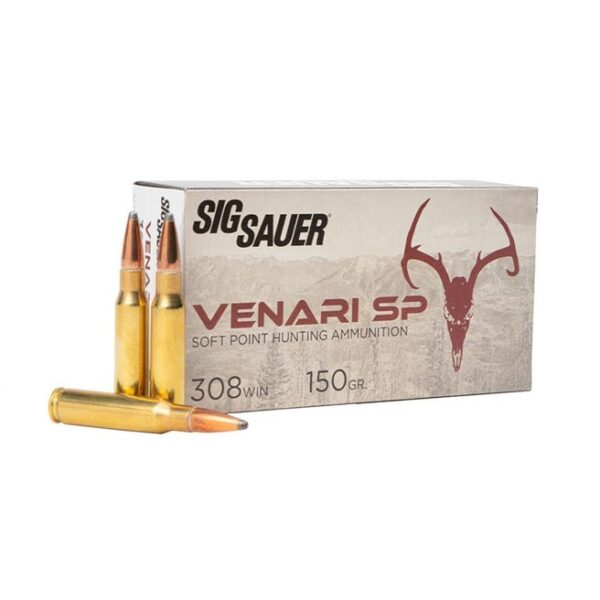 Sig Sauer Venari Hunting 308 Winchester 20-Rounds 150 Grain Soft Point Sig Sauer Venari Hunting 308 Winchester 20-Rounds 150 Grain Soft Point