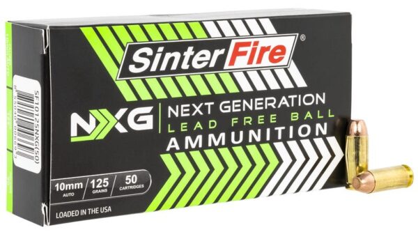 SinterFire Next Generation (NXG) Brass 10mm 125-Grain 50-Rounds Lead Free Ball SinterFire Next Generation (NXG) Brass 10mm 125-Grain 50-Rounds Lead Free Ball