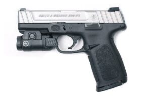 Smith & Wesson SD9 VE Stainless 9mm 4" Barrel 16-Rounds Crimson Trace Rail Master 3 Smith & Wesson SD9 VE Stainless 9mm 4" Barrel 16-Rounds Crimson Trace Rail Master