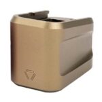 Strike Industries Extended Aluminum Mag Plate FDE for GLOCK G19 2 Strike Industries Extended Aluminum Mag Plate FDE for GLOCK G19