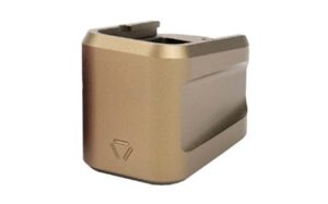 Strike Industries Extended Aluminum Mag Plate FDE for GLOCK G19 3 Strike Industries Extended Aluminum Mag Plate FDE for GLOCK G19