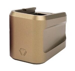 Strike Industries Extended Aluminum Mag Plate FDE for GLOCK G19