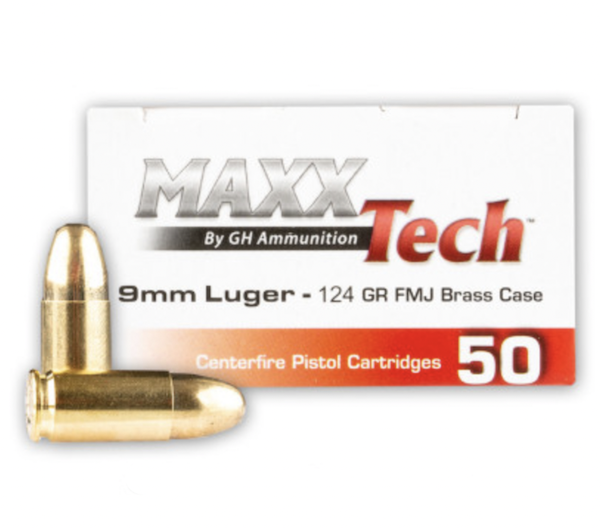 TulAmmo MaxxTech Steel 9mm 124-Grain 50-Rounds FMJ TulAmmo MaxxTech Steel 9mm 124-Grain 50-Rounds FMJ