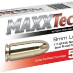 TulAmmo MaxxTech Brass 9mm 115-Grain 50-Rounds FMJ 2 TulAmmo MaxxTech Brass 9mm 115-Grain 50-Rounds FMJ