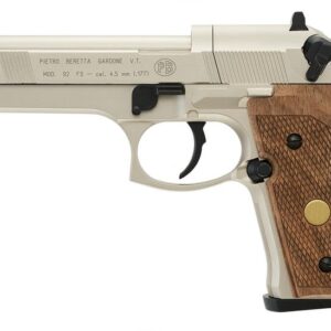 Umarex M92FS Airgun Nickel / Wood .177 8-Rounds