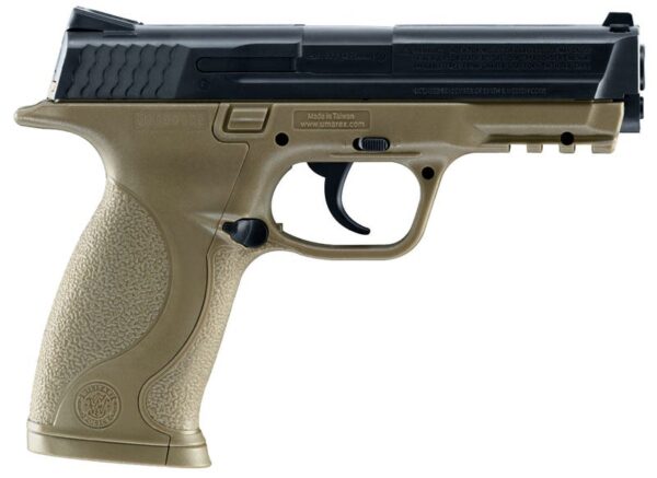 Umarex S&W M&P Flat Dark Earth .177 4.25" Barrel 19-Rounds Umarex S&W M&P Flat Dark Earth .177 4.25" Barrel 19-Rounds