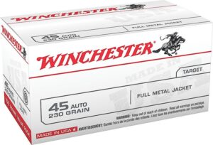 Winchester Target Ammunition .45 ACP 230 Grain 100-Rounds FMJ 3 Winchester Target Ammunition .45 ACP 230 Grain 100-Rounds FMJ