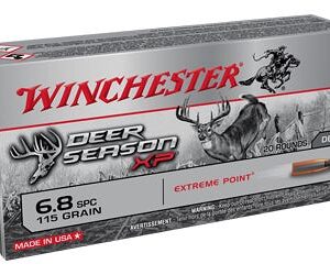 Winchester Deer Season XP Brass 6.8 SPC 115-Grain 20-Rounds EPPT