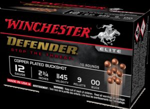 Winchester Defender Copper 12GA 00 Buck Shot 10-Rounds 2.75" 3 Winchester Defender Copper 12GA 00 Buck Shot 10-Rounds 2.75"