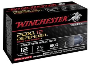 Winchester PDX1 Defender 12 GA Rifled Slug 10-Rounds 2.75" 3 Winchester PDX1 Defender 12 GA Rifled Slug 10-Rounds 2.75"