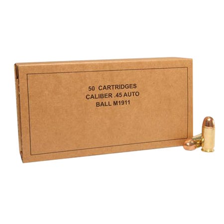 Winchester Military Service Grade .45ACP 230GR FMJ 50Rds Winchester Military Service Grade .45ACP 230GR FMJ 50Rds