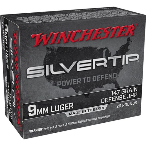 Winchester Silvertip 9mm 147-Grain 20-Rounds Hollow Point Winchester Silvertip 9mm 147-Grain 20-Rounds Hollow Point