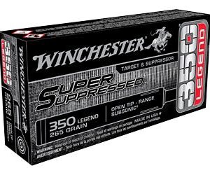 Winchester Ammunition Super Suppressed Brass 350 Legend 265 Grain 20-Rounds OT