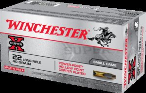 Winchester Super-X Power-Point Brass .22 LR 40-Grain 222-Rounds CPHP 3 Winchester Super-X Power-Point Brass .22 LR 40-Grain 222-Rounds CPHP