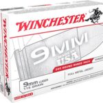 Winchester White Box Brass 9mm 200Rds 115 GR FMJ 1 Winchester White Box Brass 9mm 200Rds 115 GR FMJ