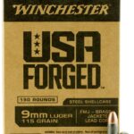 Winchester Ammo USA Forged 9mm Luger 115 Grain 1000 RDs FMJ 2 Winchester Ammo USA Forged 9mm Luger 115 Grain 1000 RDs FMJ