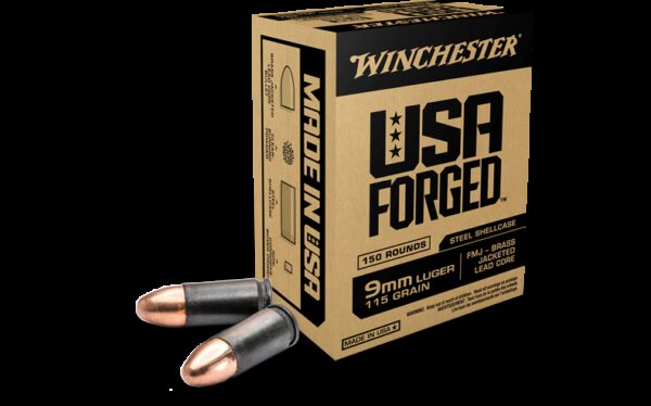 Winchester USA Forged Steel 9mm 500-Rounds Boxed Full Metal Jacket 115 Gr Winchester USA Forged Steel 9mm 500-Rounds Boxed Full Metal Jacket 115 Gr