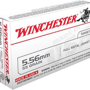 Winchester USA Brass 5.56 NATO 55-Grain 20-Rounds FMJ