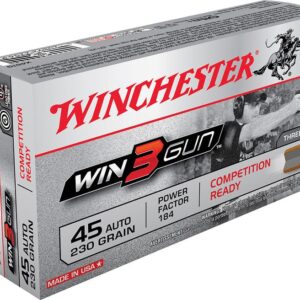 Winchester Ammo Win3Gun .45 ACP 230 Grain 50 Rounds