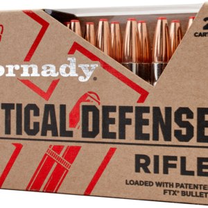 Hornady Critical Defense Nickel Plated Brass .308 Win 155-Grain 20-Rounds FTX