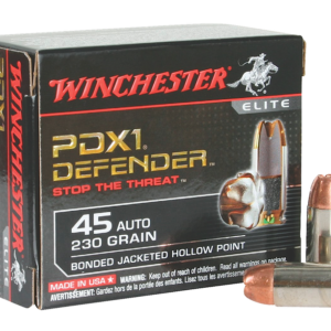 Winchester PDX1 Defender Nickel Plated Brass .45 ACP 230-Grain 20-Rounds BJHP