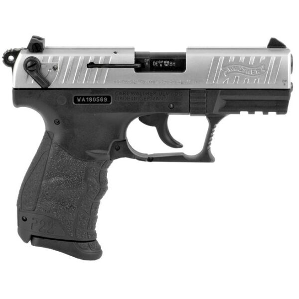 Walther P22Q Nickel .22 LR 3.42" Barrel 10-Rounds MS Walther P22Q Nickel .22 LR 3.42" Barrel 10-Rounds MS