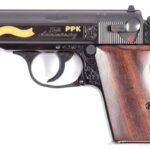 ENGRAVED WALTHER PPK 75TH ANNIVERSARY SEMI-AUTOMATIC PISTOL 380 ACP 1 ENGRAVED WALTHER PPK 75TH ANNIVERSARY SEMI-AUTOMATIC PISTOL 380 ACP